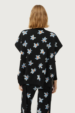 
                  
                    Charger l&amp;#39;image dans la galerie, FANTASTICA - PONCHO - 43C-10242 - NOIR/AQUA/ORANGE
                  
                
