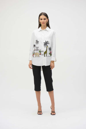 
                  
                    Charger l&amp;#39;image dans la galerie, JOSEPH RIBKOFF - BLOUSE - 252930 - BLANC/MULTI
                  
                