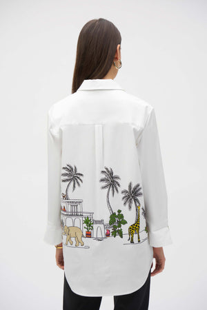 
                  
                    Charger l&amp;#39;image dans la galerie, JOSEPH RIBKOFF - BLOUSE - 252930 - BLANC/MULTI
                  
                