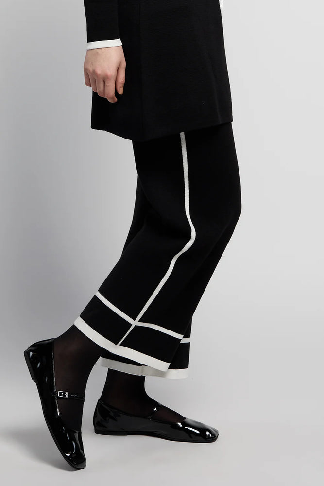 BYLYSE - PANTALON - 7030-452 - NOIR/BLANC