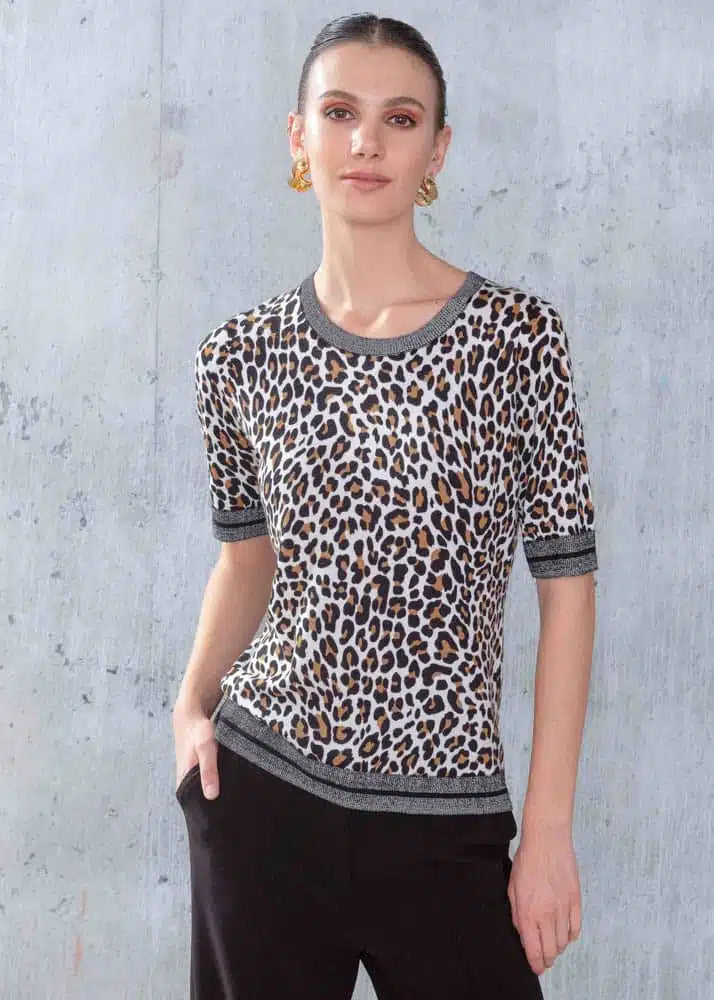 ALISON SHERI - CHANDAIL - A44255 - NOIR/BLANC/CAMEL