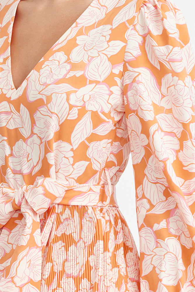 
                  
                    Charger l&amp;#39;image dans la galerie, ADELYN RAE - ROBE - F241D5817 - ORANGE/ROSE
                  
                