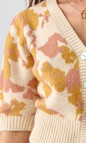 
                  
                    Charger l&amp;#39;image dans la galerie, GREYLIN - CARDIGAN - G246WJ6026 - ROSE/MOUTARDE/IVOIRE
                  
                