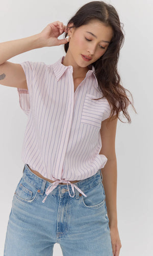 
                  
                    Charger l&amp;#39;image dans la galerie, GREYLIN - BLOUSE - G251T7116 - ROSE/MARINE
                  
                