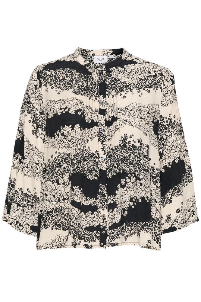 
                  
                    Charger l&amp;#39;image dans la galerie, SAINT TROPEZ - BLOUSE - 30513799 - NOIR/BEIGE
                  
                