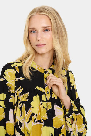 
                  
                    Charger l&amp;#39;image dans la galerie, SAINT TROPEZ  - BLOUSE - 30513465 - NOIR/JAUNE
                  
                