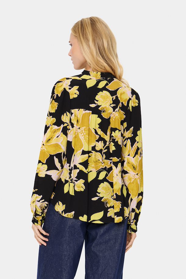 
                  
                    Charger l&amp;#39;image dans la galerie, SAINT TROPEZ  - BLOUSE - 30513465 - NOIR/JAUNE
                  
                