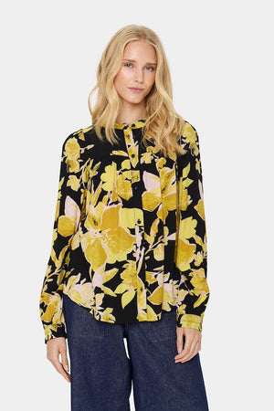 
                  
                    Charger l&amp;#39;image dans la galerie, SAINT TROPEZ  - BLOUSE - 30513465 - NOIR/JAUNE
                  
                
