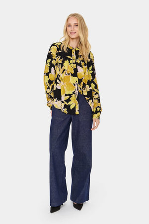 
                  
                    Charger l&amp;#39;image dans la galerie, SAINT TROPEZ  - BLOUSE - 30513465 - NOIR/JAUNE
                  
                
