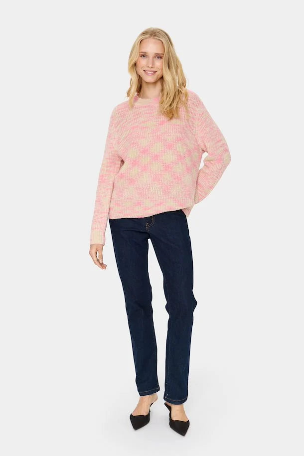 
                  
                    Charger l&amp;#39;image dans la galerie, SAINT TROPEZ  - CHANDAIL - 30513500 - ROSE/BEIGE
                  
                