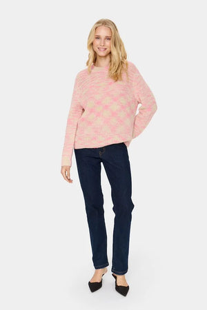 
                  
                    Charger l&amp;#39;image dans la galerie, SAINT TROPEZ  - CHANDAIL - 30513500 - ROSE/BEIGE
                  
                