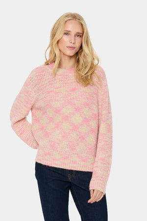 
                  
                    Charger l&amp;#39;image dans la galerie, SAINT TROPEZ  - CHANDAIL - 30513500 - ROSE/BEIGE
                  
                