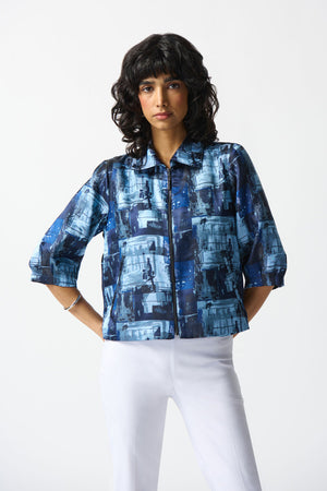 
                  
                    Charger l&amp;#39;image dans la galerie, JOSEPH RIBKOFF - VESTE - 242105 - BLEU MULTI
                  
                