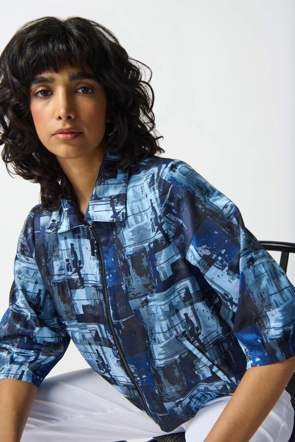 
                  
                    Charger l&amp;#39;image dans la galerie, JOSEPH RIBKOFF - VESTE - 242105 - BLEU MULTI
                  
                