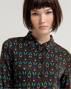 
                  
                    Charger l&amp;#39;image dans la galerie, SURKANA - CHEMISE - 563WALA113-70 - BRUN/TURQUOISE
                  
                