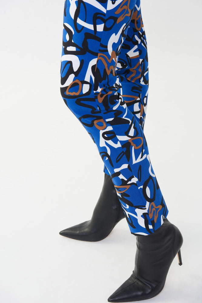 JOSEPH RIBKOFF - PANTALON - 223273 ROYAL/MULTI / 10