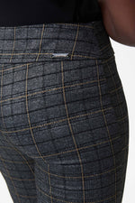 JOSEPH RIBKOFF - PANTALON - 224091 CHARCOAL/JAUNE / 10