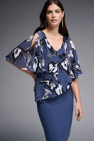
                  
                    Charger l&amp;#39;image dans la galerie, JOSEPH RIBKOFF - ROBE - 231731 - BLEU ACIER
                  
                
