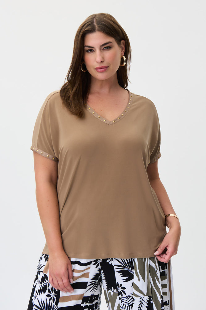 JOSEPH RIBKOFF - T-SHIRT - 232024 - BEIGE