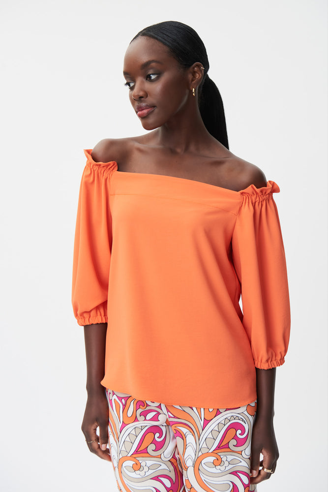 JOSEPH RIBKOFF - BLOUSE - 232181 - MANDARINE