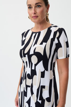 
                  
                    Charger l&amp;#39;image dans la galerie, JOSEPH RIBKOFF - ROBE - 232270 - MARINE/SABLE/IVOIRE
                  
                