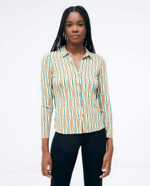
                  
                    Charger l&amp;#39;image dans la galerie, SURKANA - CHEMISE - 513BAPO118 - TURQUOISE/CAFÉ
                  
                
