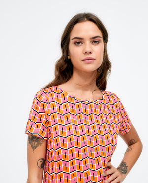 
                  
                    Charger l&amp;#39;image dans la galerie, SURKANA - ROBE - 523FULY713 - ROSE/ORANGE
                  
                