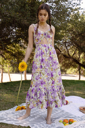 
                  
                    Charger l&amp;#39;image dans la galerie, Adelyn Rae - Robe longue brodée
                  
                