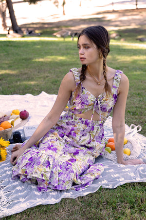 
                  
                    Charger l&amp;#39;image dans la galerie, Adelyn Rae - Robe longue brodée
                  
                