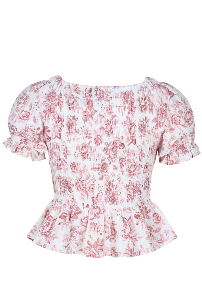 
                  
                    Charger l&amp;#39;image dans la galerie, Mink Pink - Crop top floral
                  
                