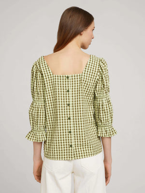 
                  
                    Charger l&amp;#39;image dans la galerie, Tom Tailor - Blouse à carreaux
                  
                