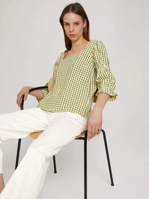 
                  
                    Charger l&amp;#39;image dans la galerie, Tom Tailor - Blouse à carreaux
                  
                